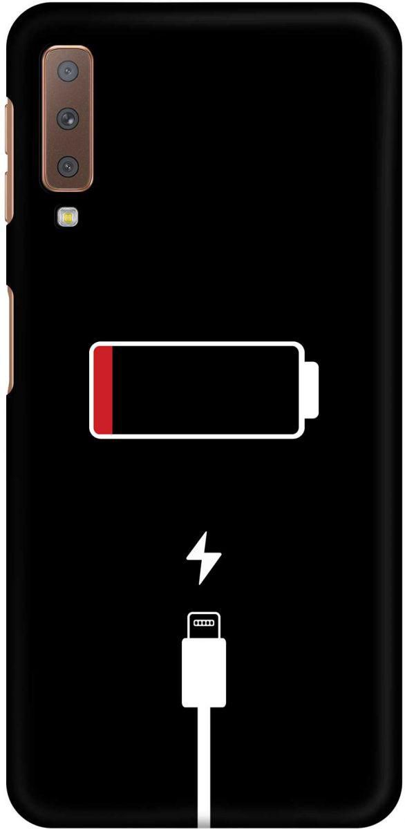 Stylizedd Samsung Galaxy A7 ‫(2018) Slim Snap Basic Case Cover Matte Finish - Battery Empty