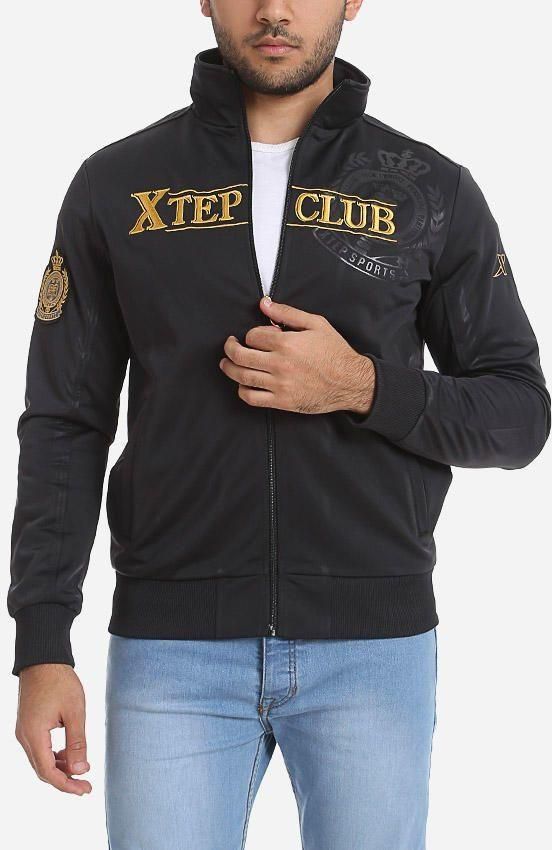 Xtep Sportive Zipped Sweatshirt - Black