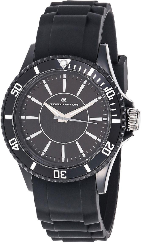 Tom Tailor Women's Black Dial Silicone Band Watch - 5407904