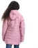 Andora Hoodie Neck Zipper Closure Girls Jacket - Rose Pink