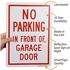“No Parking - This Space is Reserved” Sign | 10" x 14" Engineer Grade Reflective Aluminum