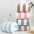 2 Pcs Microfiber Hair Drying Towel With Buttons
