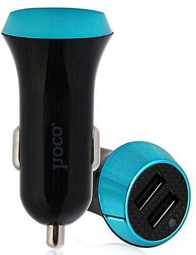 FSGS Blue Hoco UC202 Dual USB Port 2.4A Car Charger Adapter For IPhone IPad IPod Samsung 72644