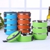 Generic Stainless Steel Insulated Lunch Box Multi-layer Round Student Lunch Box Green/4