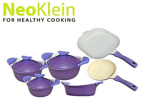 NeoKlein Ceramic Cookware Set - 17 Pcs - Purple