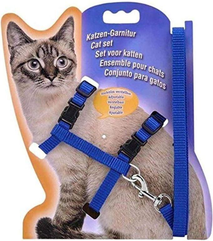 Easy-to-use Cat Collar And Leash, Blue
