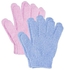 24 7 FASHION 2 pcs Fashion Shower Gloves Exfoliating Wash Skin Scrubber in s