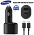 Samsung Galaxy S20 Plus (45W+15W) Dual port superfast car charger With USB Type C Cable
