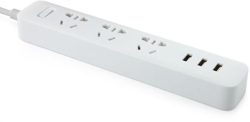 Xiaomi Wall Power Strip 3 USB Charger 2A And 3.1 Total 3 Child protection Plug Up To 2500 watt - White