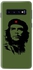 غطاء حماية من سلسلة سناب كلاسيك بطبعة شخصية جيفارا لهاتف سامسونج جالاكسي S10 أخضر/أسود/أحمر