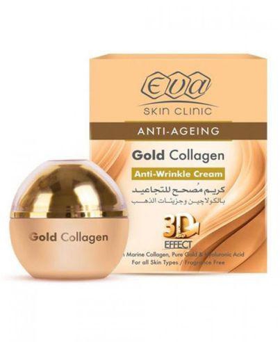 Eva كريم Skin Clinic بالكولاجين الذهبي لمكافحة علامات تقدم السن - 50 مل
