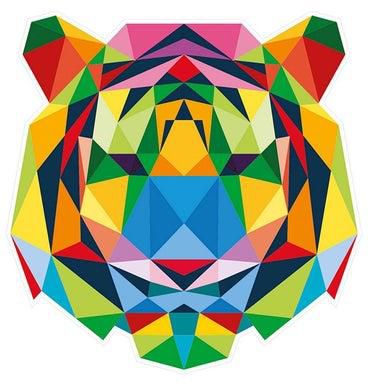 ملصق جداري بتصميم أوريغامي متعدد الألوان 90x50سم