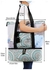 حقيبة لنزهة الشاطئ بتصميم شبكي مع حقيبة تبريد معزولة حرارياً