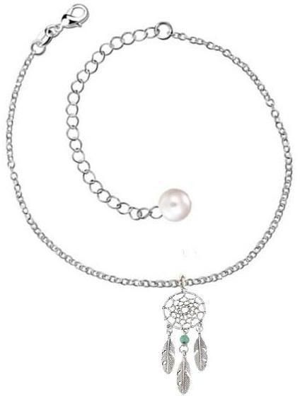 Silver anklet for women