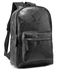RAHALA RL-701 15.6-Inch Casual Leather Unisex USB Daypack Backpack Bag, Black