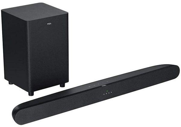 TCL 2.1 Channel Home Theater Soundbar | HDMI & Wireless Subwoofer | Dolby Audio | 240W Audio Power | Multi Color LED Display | Bluetooth 4.2 | Specialized Sound Modes for Different Content | TS6110