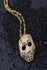 Vintage Mask Pendant Hip Hop Necklace Set Auger Zircon Pendant