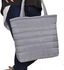 Casual Nylon Quilted Soft Shoulder Bag - Gray