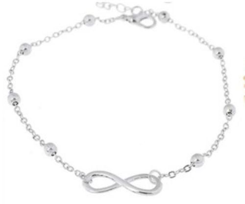 Handmade Anklet Chain Silver _infinity
