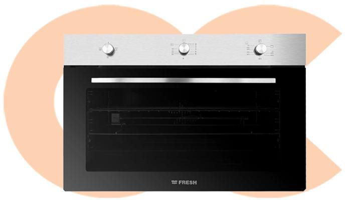 Fresh Built-In Gas Oven 90 Cm With Electric Grill-Fan- stainless Black 500009661 - EHAB Center Home Appliances