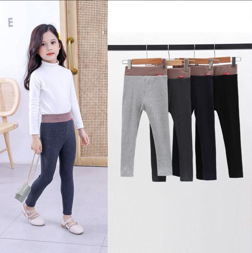 Koolkidzstore Girls Pants Legging Solid Color - 6 Sizes (3 Colors)