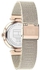 Tommy Hilfiger, Alice Women's Black Mother Of Pearl Dial, Ionic Plated Carnation Gold Steel Watch - 1782633