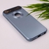 Iphone 7G - Metallic Color Silicone Cover With Camera Lens Protector - Blue