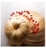3-Piece Bridal Hair Pins Red/Gold