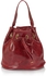 Lisa Minardi Leather Bag For Women , Red - Bucket Bags