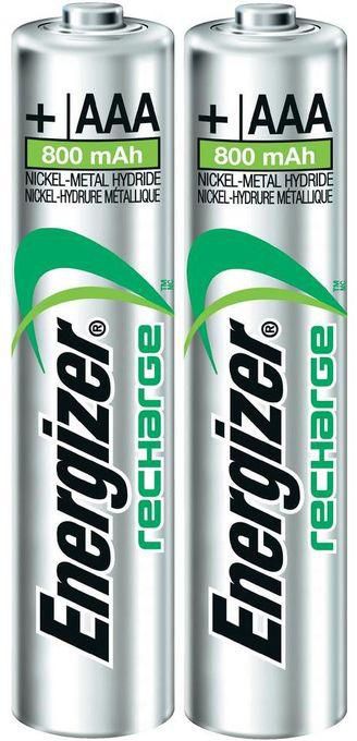 Energizer NH12NRP2 -AAA Rechargeable Ni MH Batteries - 800 MAh