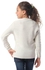 Ted Marchel Girls Round Glittery Pullover - Off White