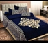 Unique Designed Bed Sheet- Blue