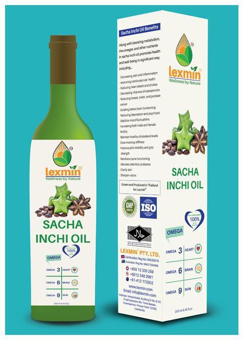 Lexmin Sacha Inchi Oil - Cold Pressed Oil (250 ml)