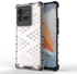 For Vivo IQOO 10 Pro 5G , Shockproof Honeycomb Pattern Phone Case Cover - Transparent