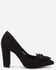 Pixi Collezione Suede High Heel Shoes - Black