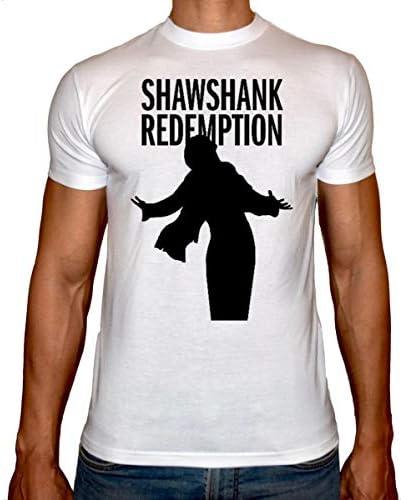تي شيرت برقبة دائرية بطبعة “Shawshank Redemption” للرجال من فاست برينت