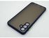 جراب مفحم بظهر شبه شفاف وازرار ملونة لهاتف سامسونج جالاكسي ايه زيرو 4 اس - ازرق Samsung Galaxy A04s