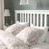 HEMNES Bed frame with mattress - white stain/Valevåg extra firm 160x200 cm