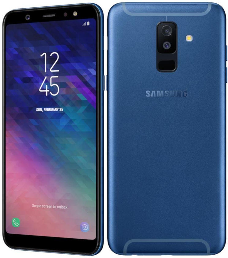 Samsung Galaxy A6 Plus 2018, Dual SIM - 64GB, 4GB RAM, 4G LTE, Blue