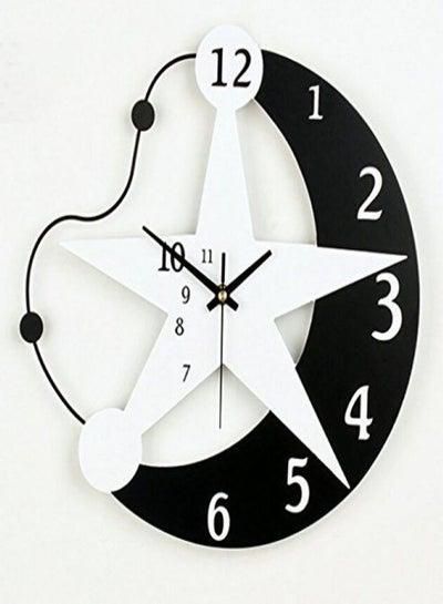 Moon & Star Acrylic Wall Clock