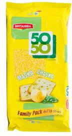 Britannia 50-50 Maska Chaska Crackers 6 x 71 g