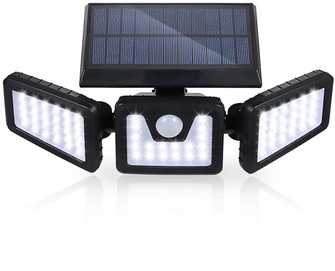 Solar Lamps Split Solar Wall Lamp With 74 LED, Motion Sensor, Waterproof For Wall, Patio ,garden, Pathway-Energy Saving