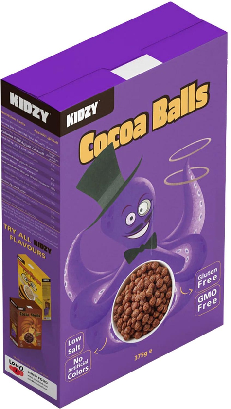 Kidzy Cornflakes Cocoa Balls 375g