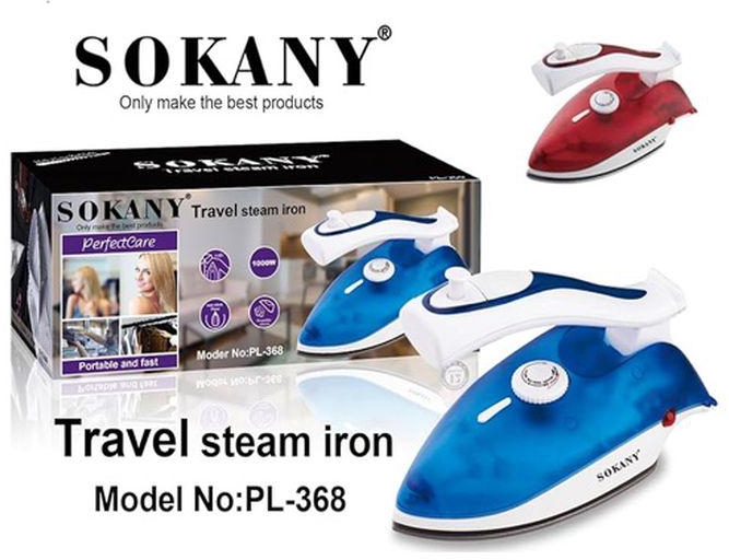 Sokany Travel Steam Iron Powerful Steam - 1000 W