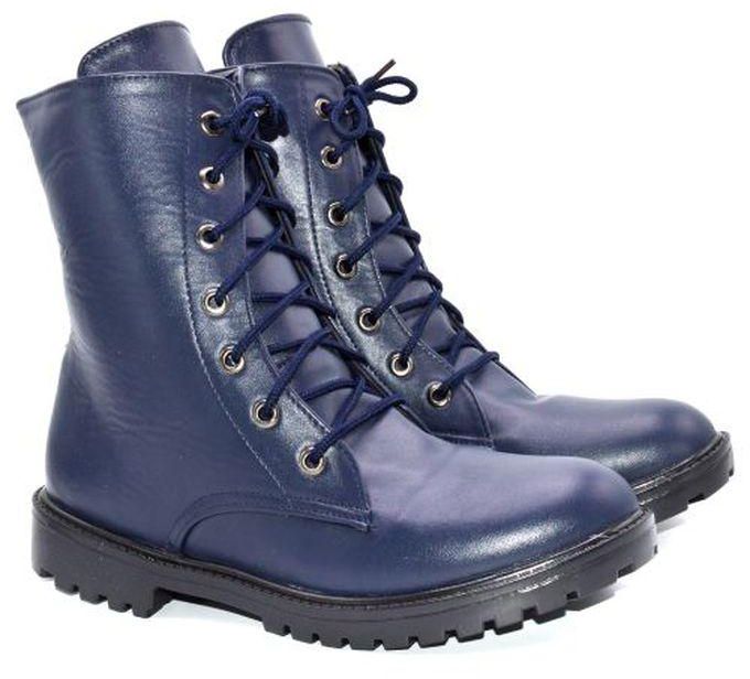 Shoozy Leather Half Boot - Blue
