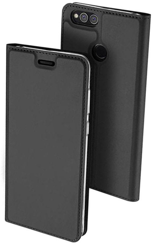 Folio Case Cover For Huawei Honor 7X/Mate SE Black