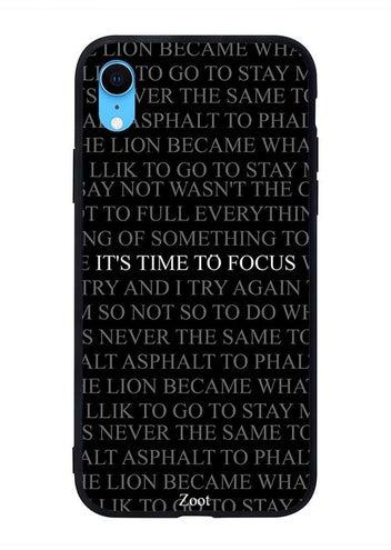Skin Case Cover -for Apple iPhone XR Time To Focus Time To Focus