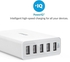 Anker Power Port 5 USB Wall Charger with Power IQ 5Volt/8Amp, 40 Watts, White, A2124K21