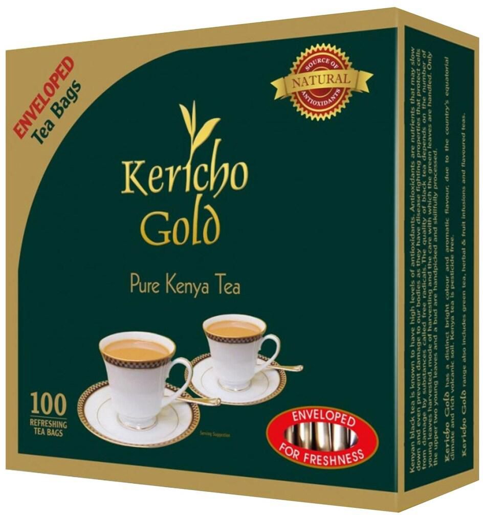 Kericho Gold Pure Kenya Tea Bags 100 Pieces