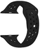 Generic Soft Silicone Sport Strap for Apple Watch 38/40 mm - Black